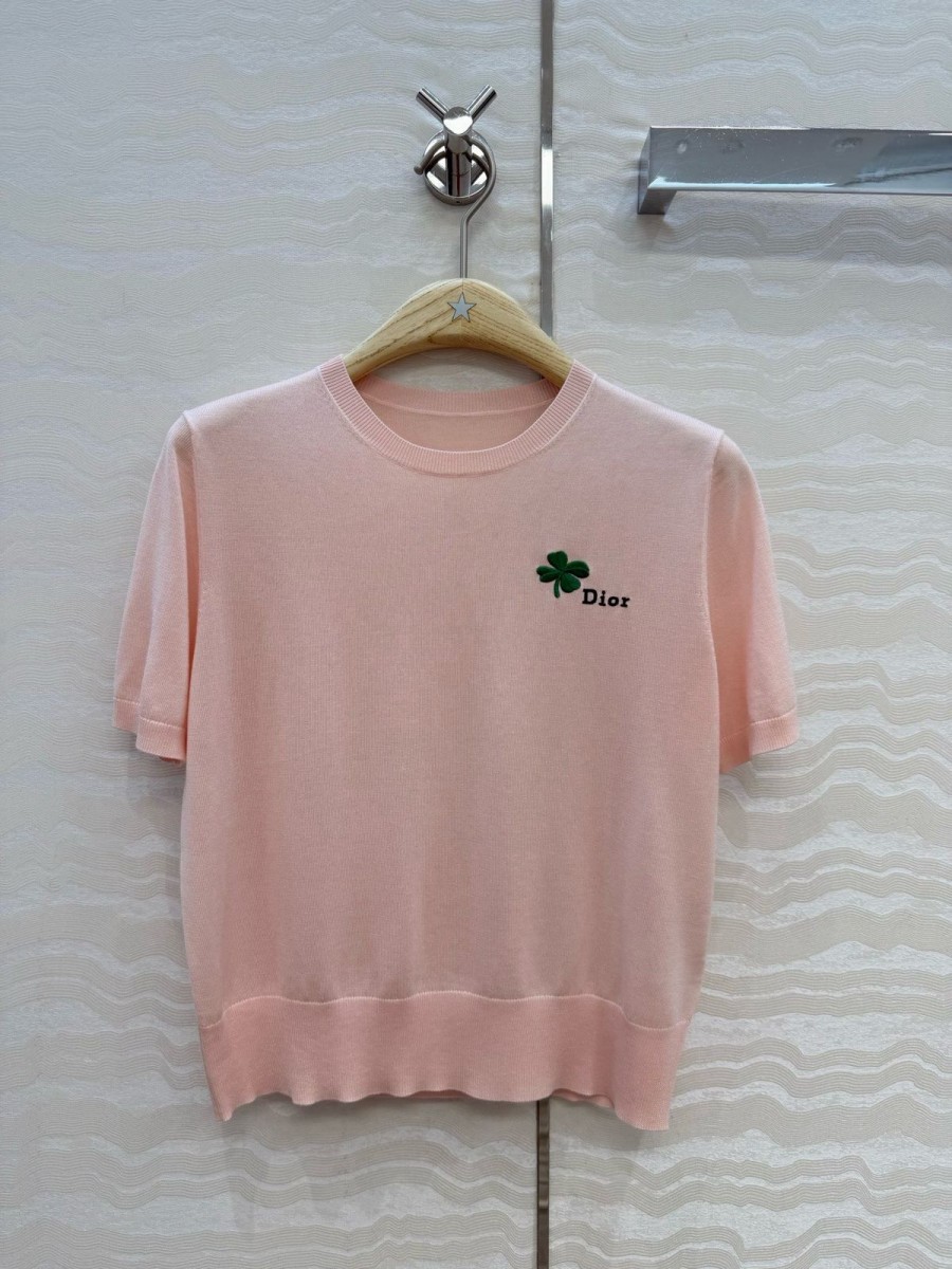 Женская трикотажная футболка Christian Dior Женская трикотажная футболка Christian Dior