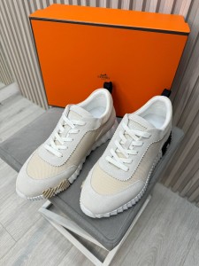 Мужские кроссовки Hermes белые