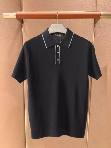 Мужское поло Loro Piana черная