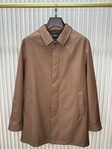 Мужской плащь Zegna коричневый