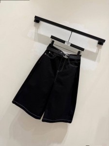 ЖЕНСКИЕ ДЖИНСОВЫЕ ШОРТЫ CHANEL ЧЕРНЫЕ