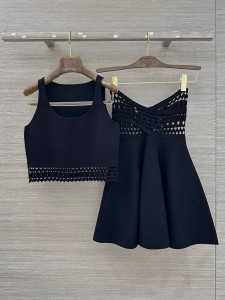 ЖЕНСКИЙ КОСТЮМ ALAIA ЧЕРНЫЙ