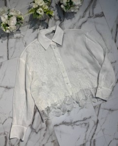 БЛУЗКА ERMANNO SCERVINO БЕЛАЯ