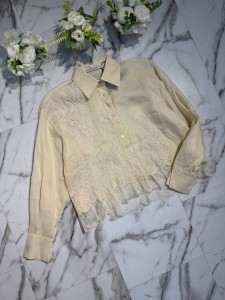 БЛУЗКА ERMANNO SCERVINO БЕЖЕВАЯ