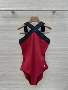 ЖЕНСКИЙ КУПАЛЬНИК CHANEL БОРДОВЫЙ