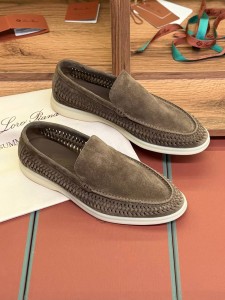 МУЖСКИЕ ЛЕТНИЕ ЛОФЕРЫ LORO PIANA ШОКОЛАДНЫЕ