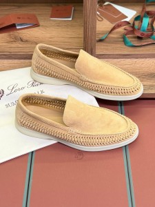 МУЖСКИЕ ЛЕТНИЕ ЛОФЕРЫ LORO PIANA ПЕРСИКОВЫЕ