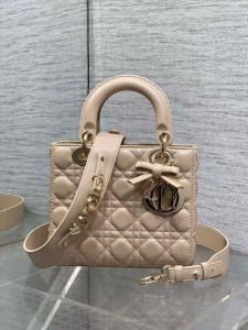 ЖЕНСКАЯ СУМКА LADY DIOR БЕЖЕВАЯ