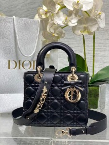 ЖЕНСКАЯ СУМКА LADY DIOR ЧЕРНАЯ