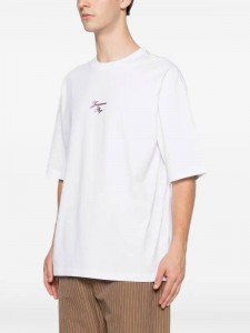 МУЖСКАЯ ФУТБОЛКА JACQUEMUS БЕЛАЯ