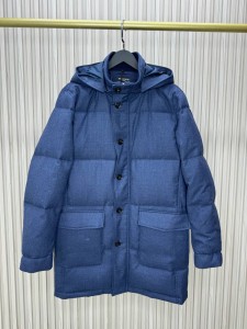 МУЖСКОЙ КАШЕМИРОВЫЙ ПУХОВИК KITON СИНИЙ