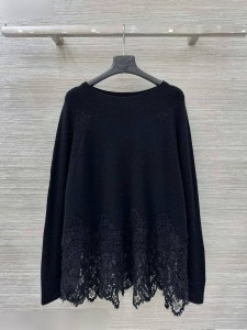 ЖЕНСКИЙ КАШЕМИРОВЫЙ СВИТЕР ERMANNO SCERVINO ЧЕРНЫЙ