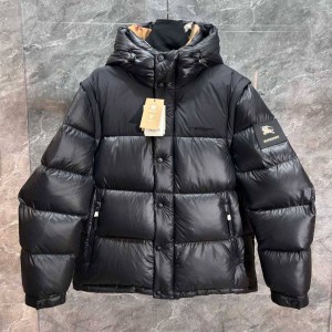 МУЖСКОЙ ПУХОВИК ЖИЛЕТКА BURBERRY ЧЕРНЫЙ