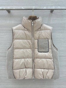 ЖЕНСКАЯ ЖИЛЕТКА BRUNELLO CUCINELLI БЕЖЕВАЯ