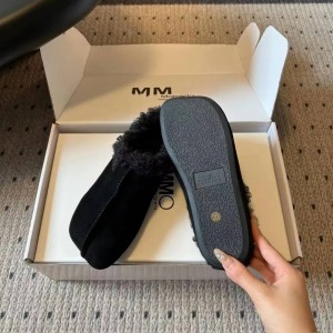 ЖЕНСКИЕ ЗАМШЕВЫЕ МЮЛИ MAISON MARGIELA ЧЕРНЫЕ