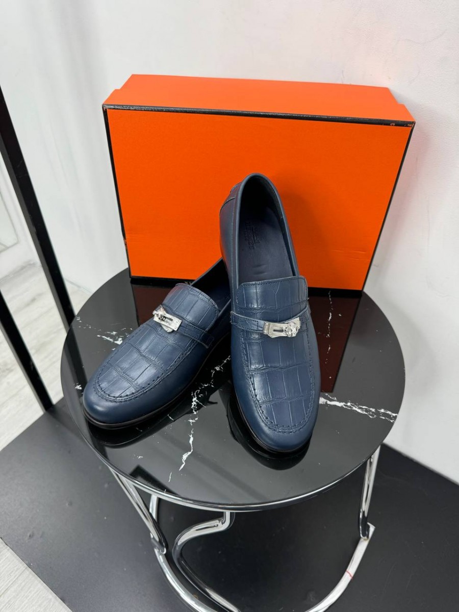 Крокодиловые лоферы Hermes Крокодиловые лоферы Hermes
