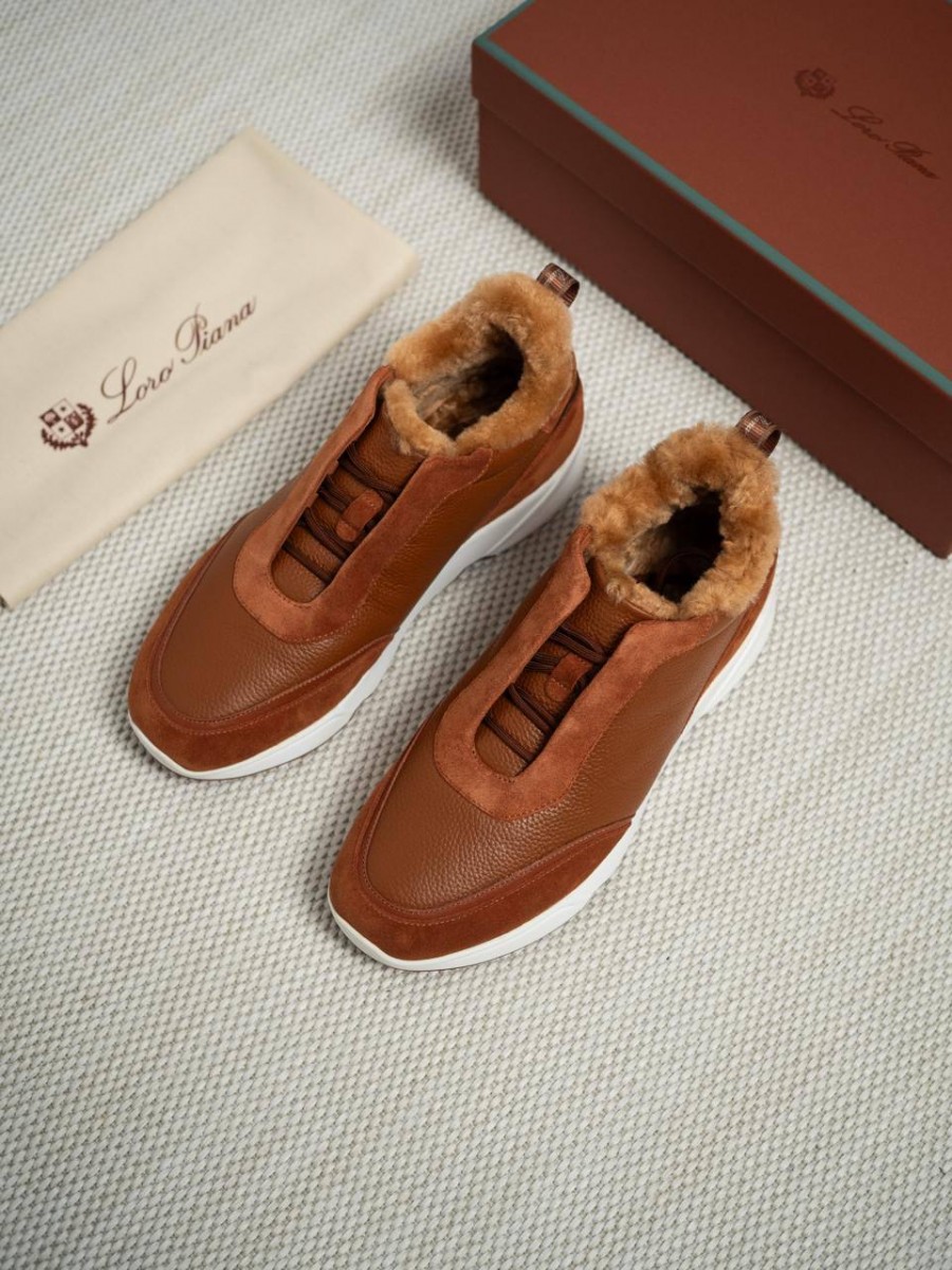 Мужские кроссовки на меху Loro Piana Мужские кроссовки на меху Loro Piana