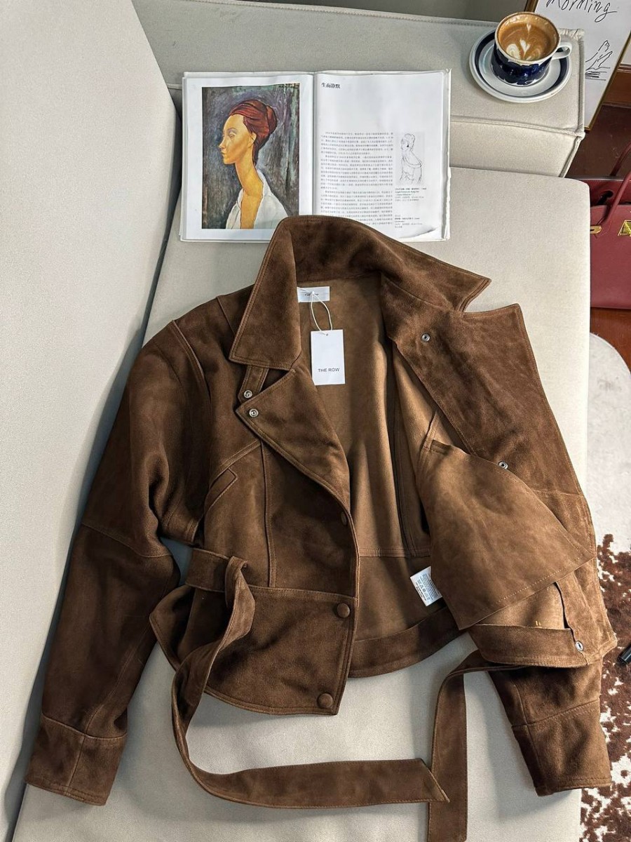 Женская замшевая куртка The Row Женская замшевая куртка The Row