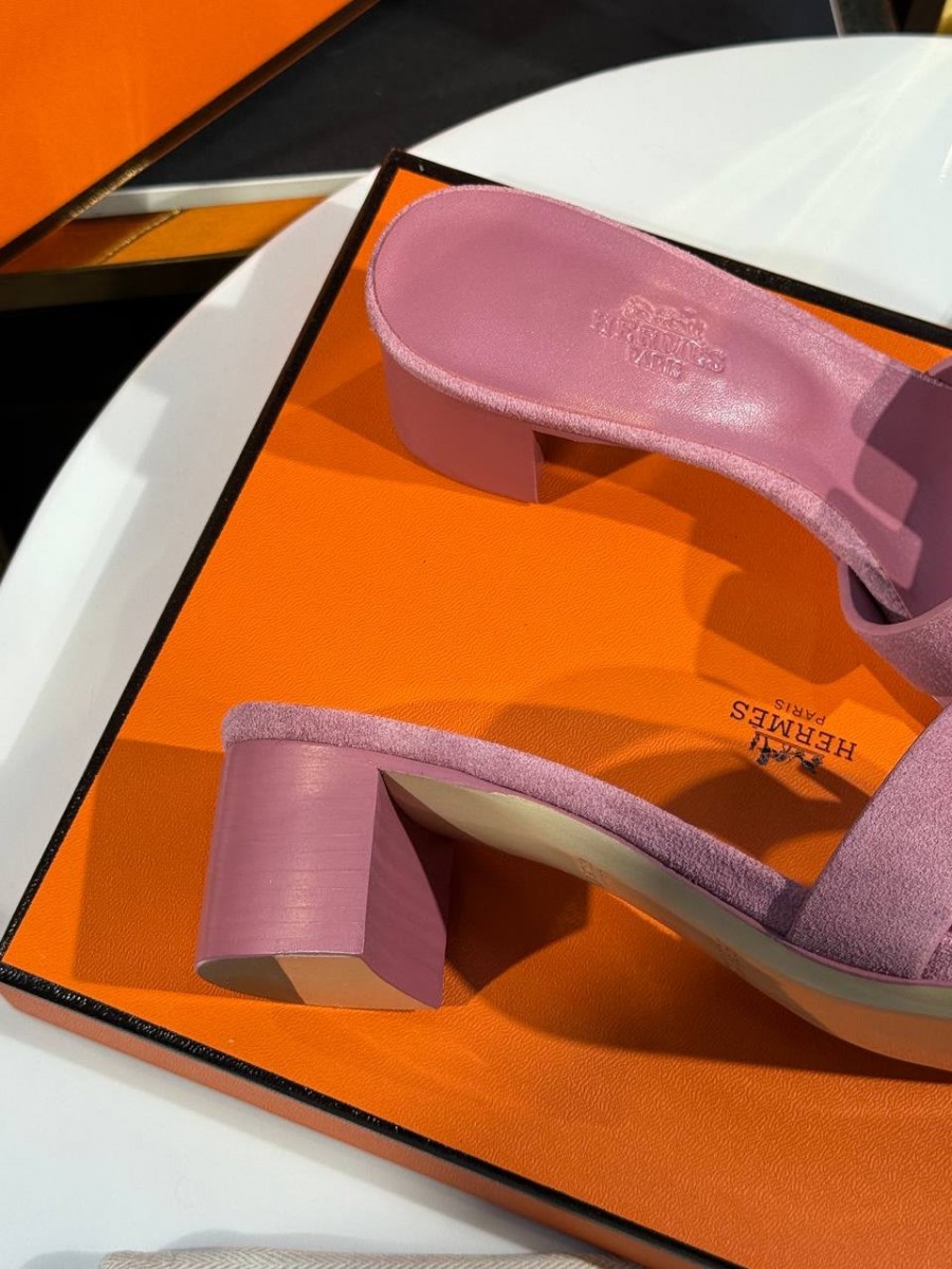 ЖЕНСКИЕ БОСОНОЖКИ HERMES РОЗОВЫЕ ЖЕНСКИЕ БОСОНОЖКИ HERMES РОЗОВЫЕ
