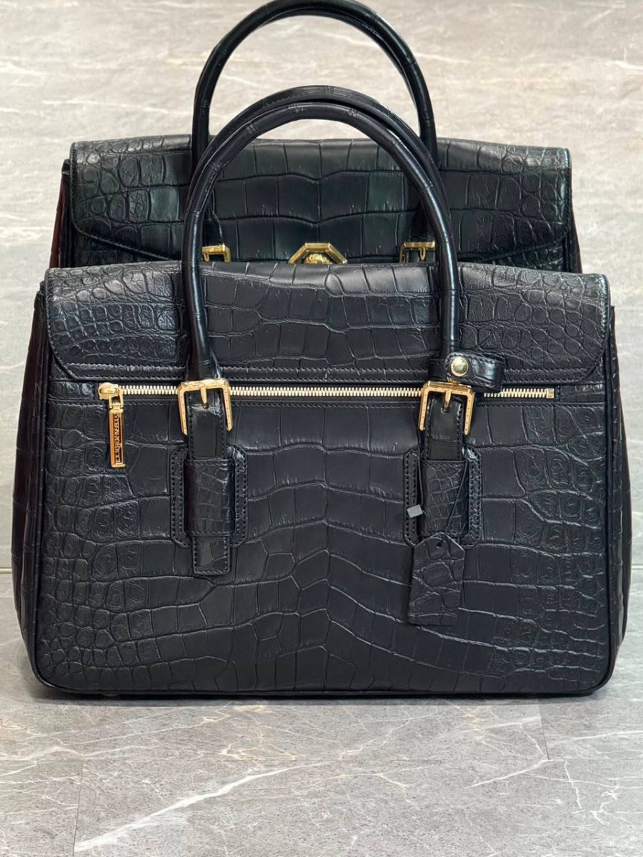 МУЖСКОЙ КРОКОДИЛОВЫЙ ПОРТФЕЛЬ STEFANO RICCI ЧЕРНЫЙ МУЖСКОЙ КРОКОДИЛОВЫЙ ПОРТФЕЛЬ STEFANO RICCI ЧЕРНЫЙ