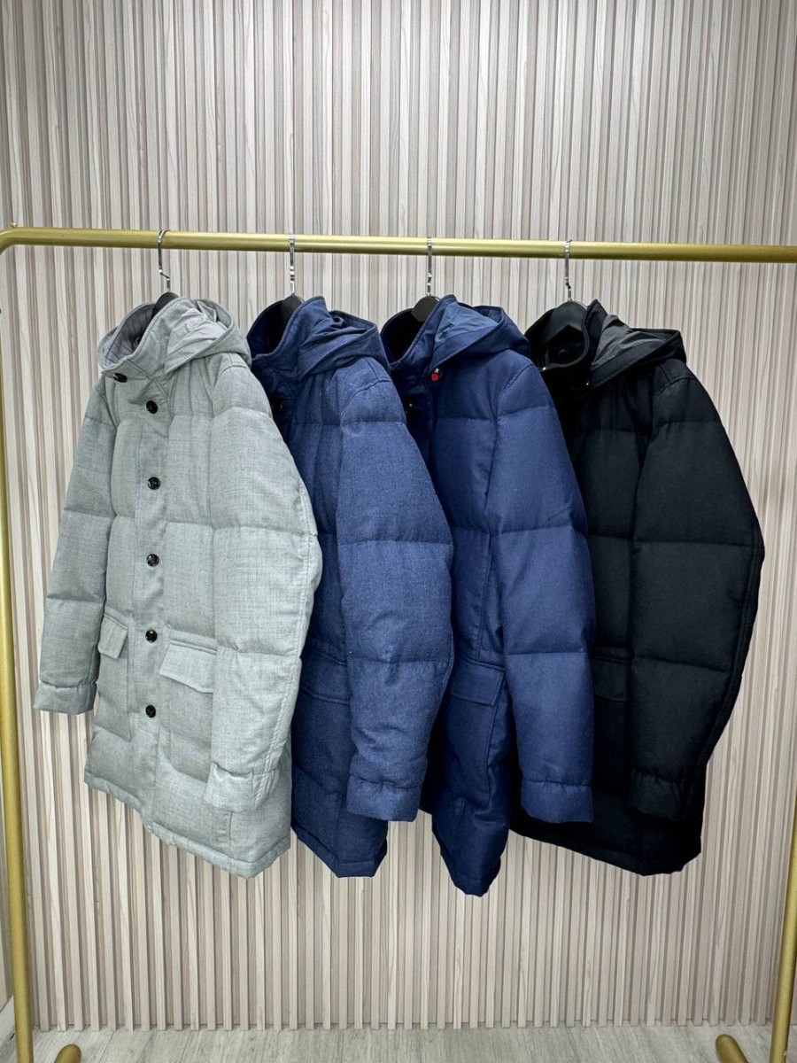 МУЖСКОЙ КАШЕМИРОВЫЙ ПУХОВИК KITON СЕРЫЙ МУЖСКОЙ КАШЕМИРОВЫЙ ПУХОВИК KITON СЕРЫЙ