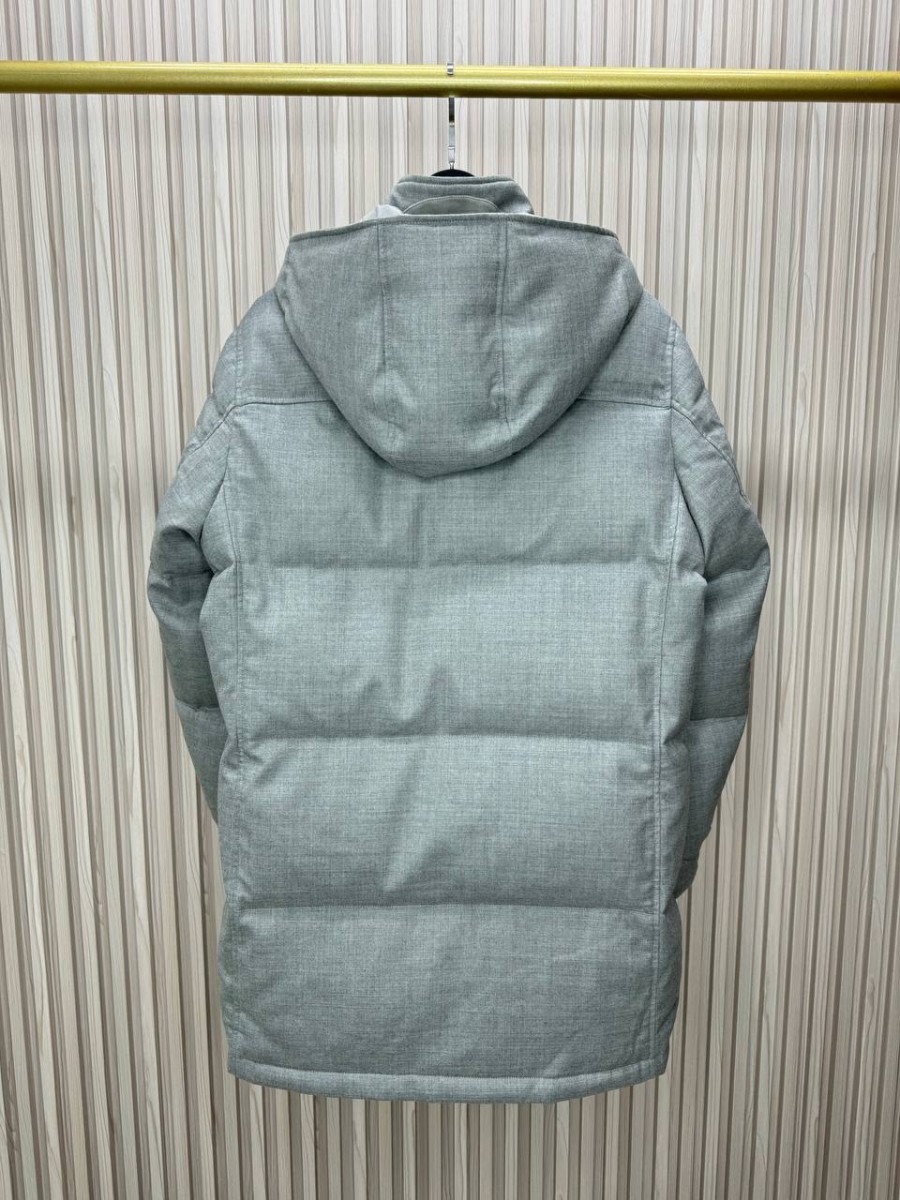 МУЖСКОЙ КАШЕМИРОВЫЙ ПУХОВИК KITON СЕРЫЙ МУЖСКОЙ КАШЕМИРОВЫЙ ПУХОВИК KITON СЕРЫЙ