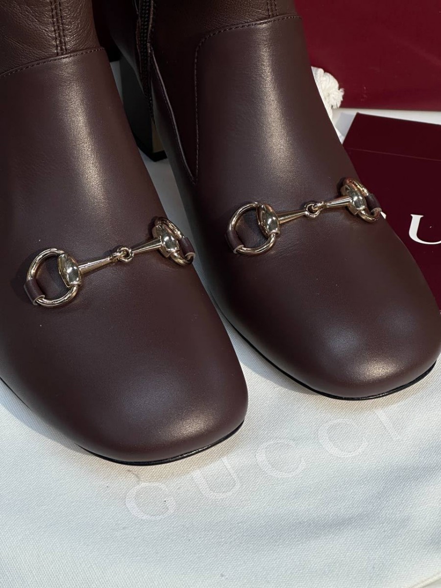 ЖЕНСКИЕ КОЖАНЫЕ БОТИЛЬОНЫ GUCCI ШОКОЛАДНЫЕ ЖЕНСКИЕ КОЖАНЫЕ БОТИЛЬОНЫ GUCCI ШОКОЛАДНЫЕ