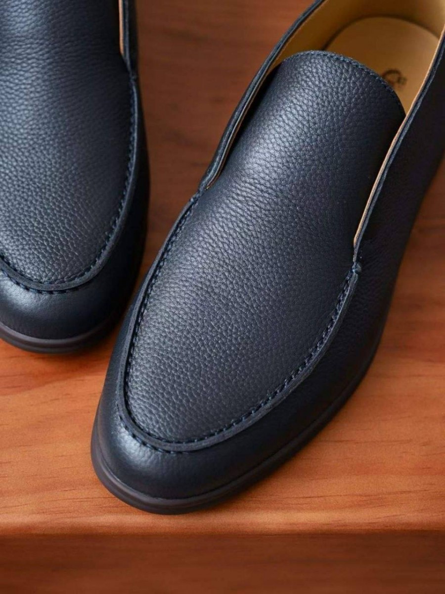 МУЖСКИЕ КОЖАНЫЕ БОТИНКИ LORO PIANA СИНИЕ МУЖСКИЕ КОЖАНЫЕ БОТИНКИ LORO PIANA СИНИЕ