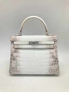 Hermes Kelly 25 cm Himalayan crocodile