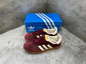 Adidas Samba OG Burgundy Maroon Cream White