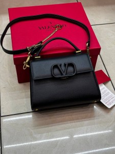 Small Vsling Grainy Calfskin Handbag