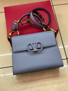 Small Vsling Grainy Calfskin Handbag