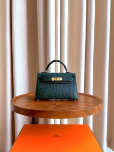 Hermes Mini Kelly  Ostrich