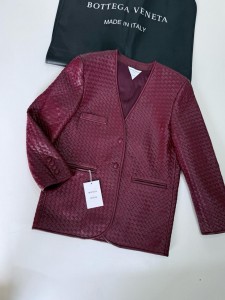 Кожаны пиджак Bottega Veneta