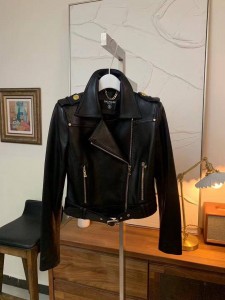 Кожаная куртка Balmain