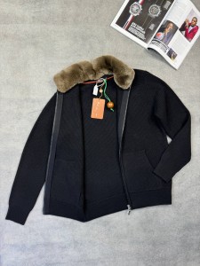 Кардиган с мехом Loro Piana