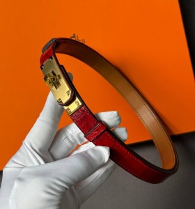 Крокодиловый ремень Hermes Kelly 18 Belt Крокодиловый ремень Hermes Kelly 18 Belt