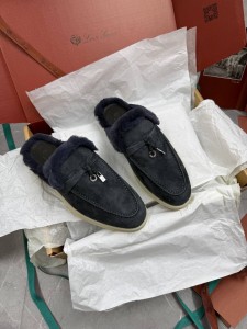 Мюли на меху Loro Piana Мюли на меху Loro Piana