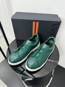 Крокодиловые кеды Zegna