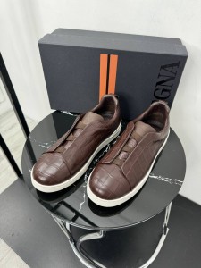 Крокодиловые кеды Zegna