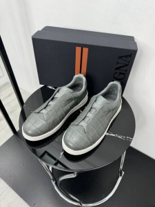Крокодиловые кеды Zegna