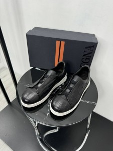 Крокодиловые кеды Zegna