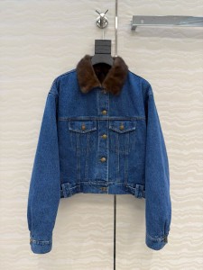 Норковая куртка Saint Laurent