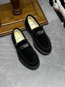 Лоферы на меху Hermes