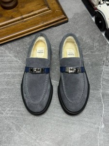 Лоферы на меху Hermes