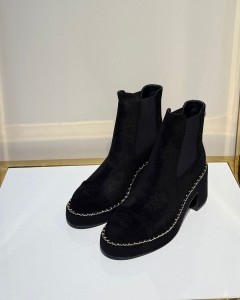 Женские ботинки Chanel черные