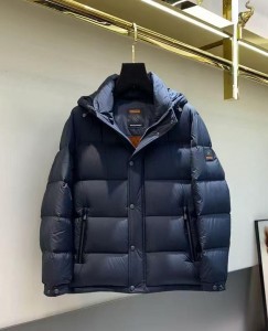 Мужской пуховик Zegna синий