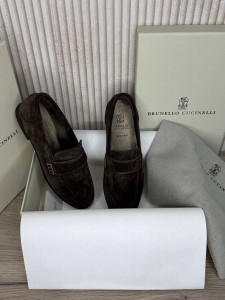Женские лоферы Brunello Cucinelli коричневые