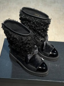 Женские ботинки Chanel черные