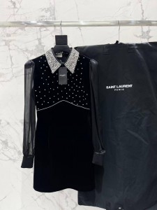 Женское платье Saint Laurent черное